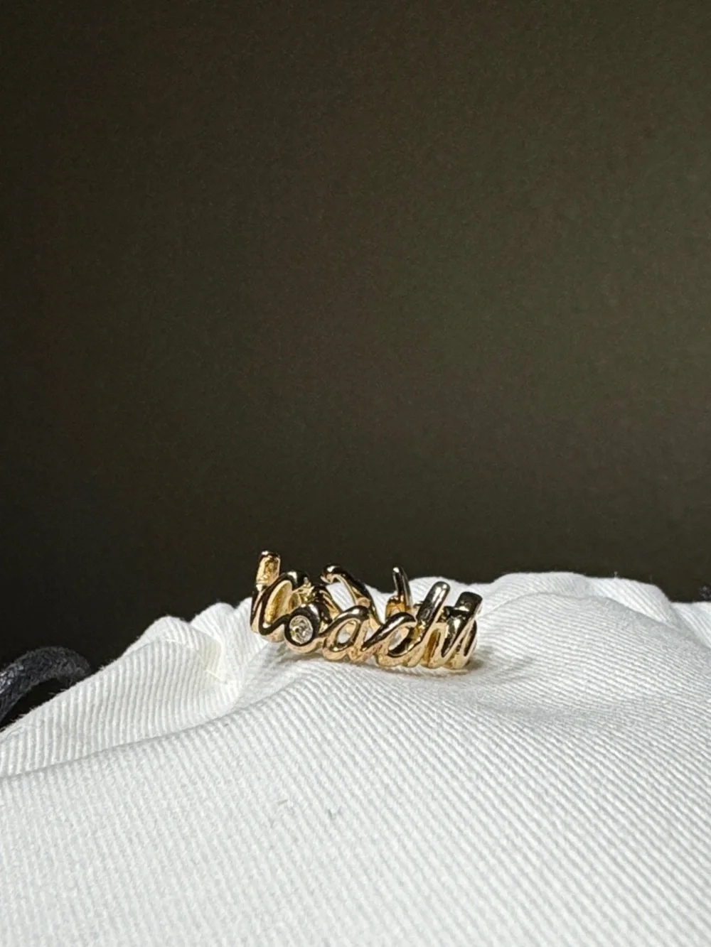 COACH SCRIPT RING - Picture 3 of 9